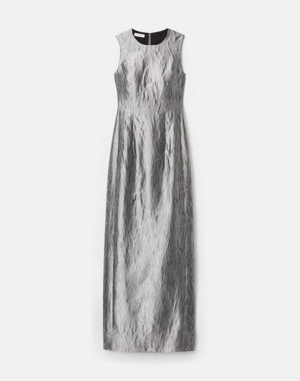 lafayette148 Tassel Jacquard Sheath Gown