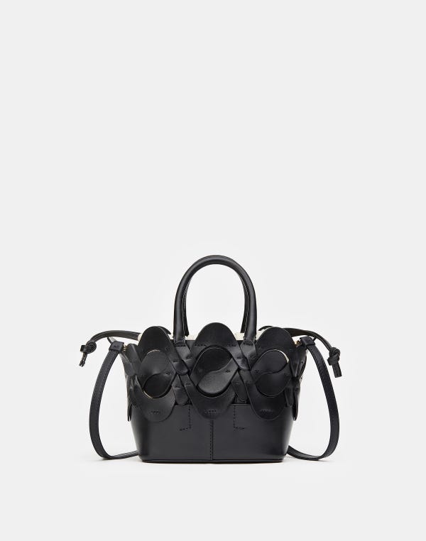 Lafayette148 Vachetta Leather 8 Knot Tote—Mini