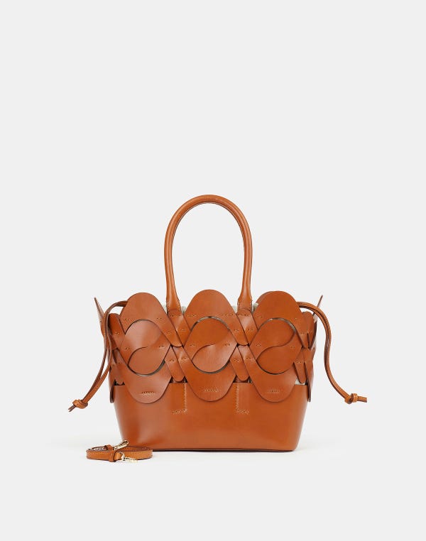 lafayette148 Vachetta Leather 8 Knot Tote—Small