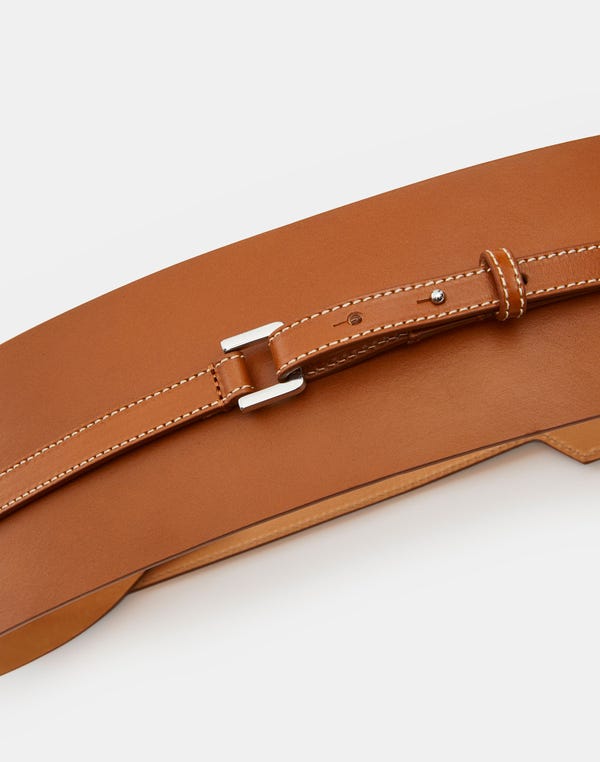 Lafayette148 Vachetta Leather Obi Belt