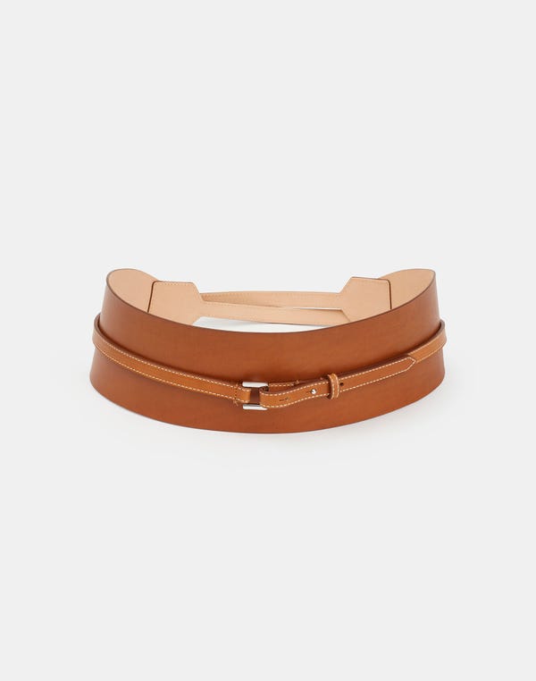 lafayette148 Vachetta Leather Obi Belt