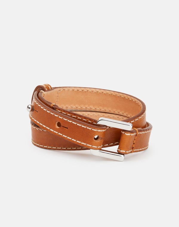 lafayette148 Vachetta Leather Wrap Bracelet
