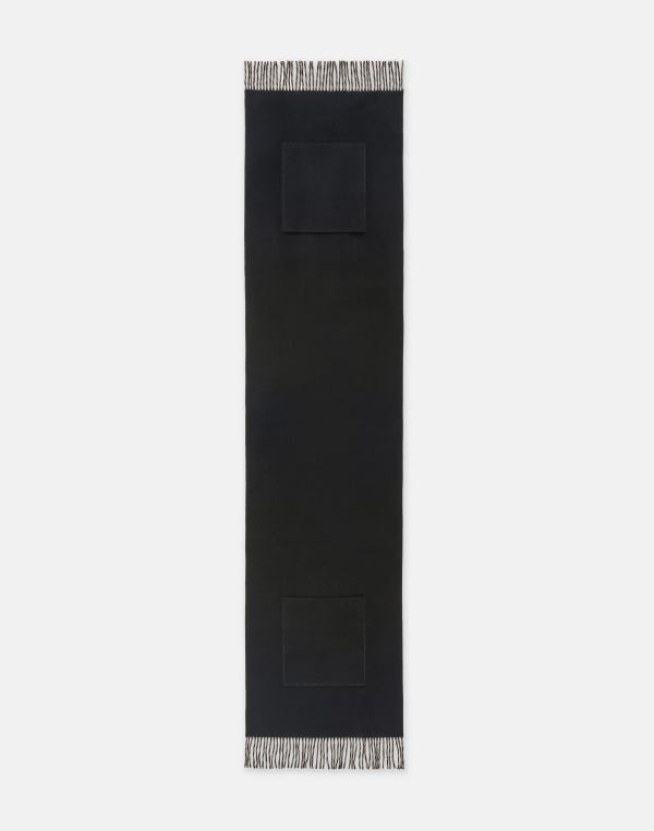 Lafayette148 Wool-Cashmere Pocket Shawl