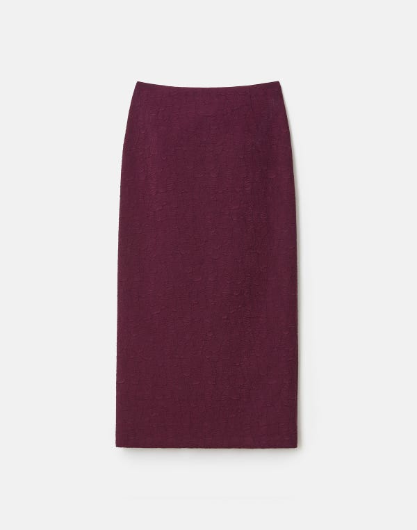 lafayette148 Matelassé Jacquard Straight Midi Skirt