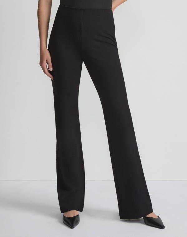 Lafayette148 Regenerated Punto Milano Gates Flared Pant