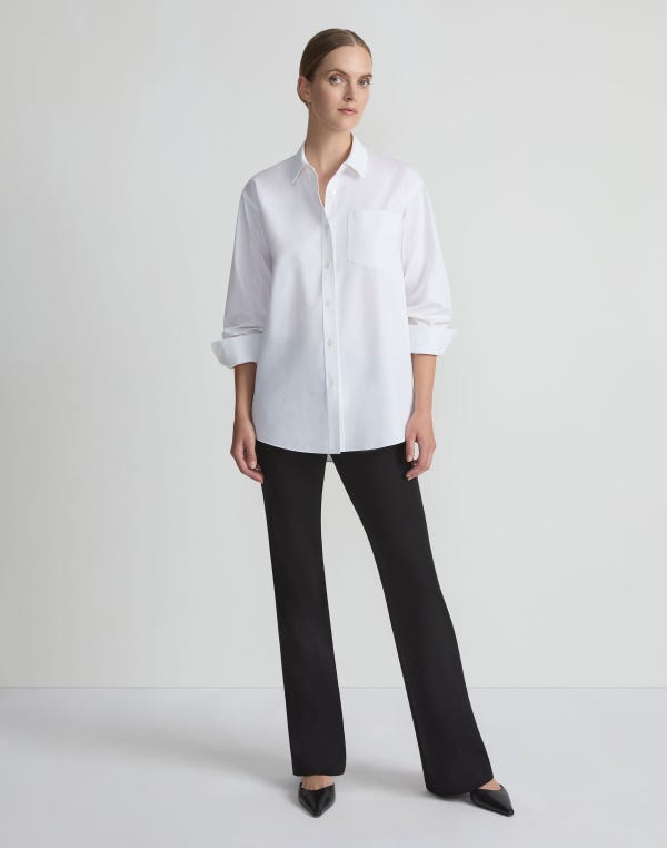 Lafayette148 Regenerated Punto Milano Gates Flared Pant