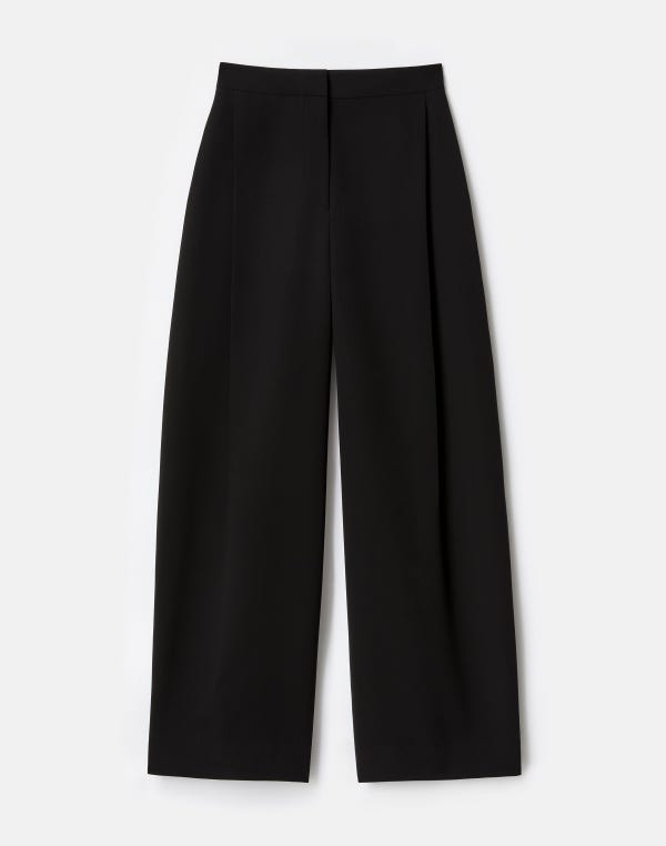 lafayette148 Responsible Finesse Crepe Cooper Pleated Barrel Leg Ankle Pant