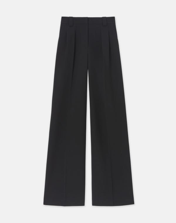 lafayette148 Responsible Finesse Crepe Wyatt Wide Leg Pant
