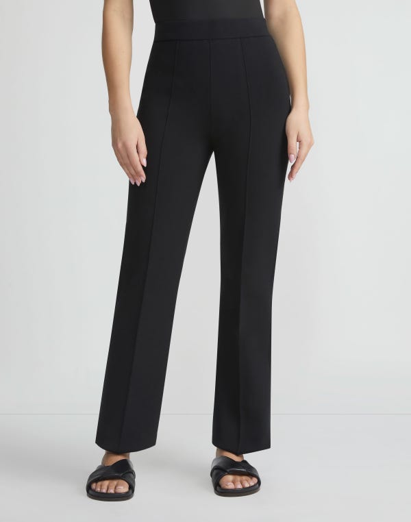 Lafayette148 Responsible Matte Crepe Foley Flared Pant