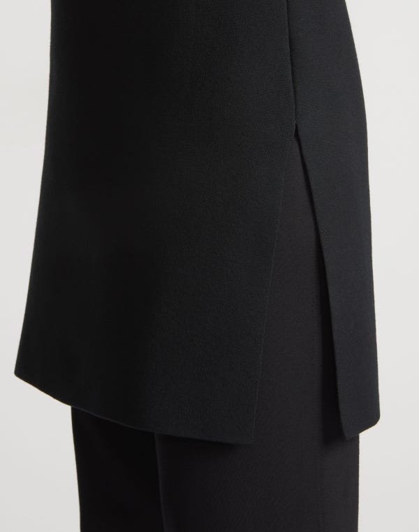 Lafayette148 Responsible Matte Crepe Mockneck Tunic