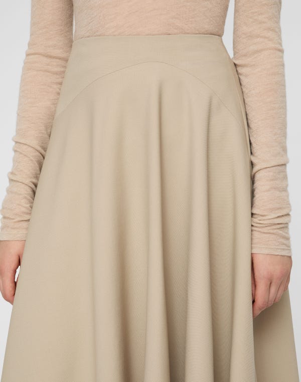 Lafayette148 Responsible Stretch Wool Handkerchief Skirt