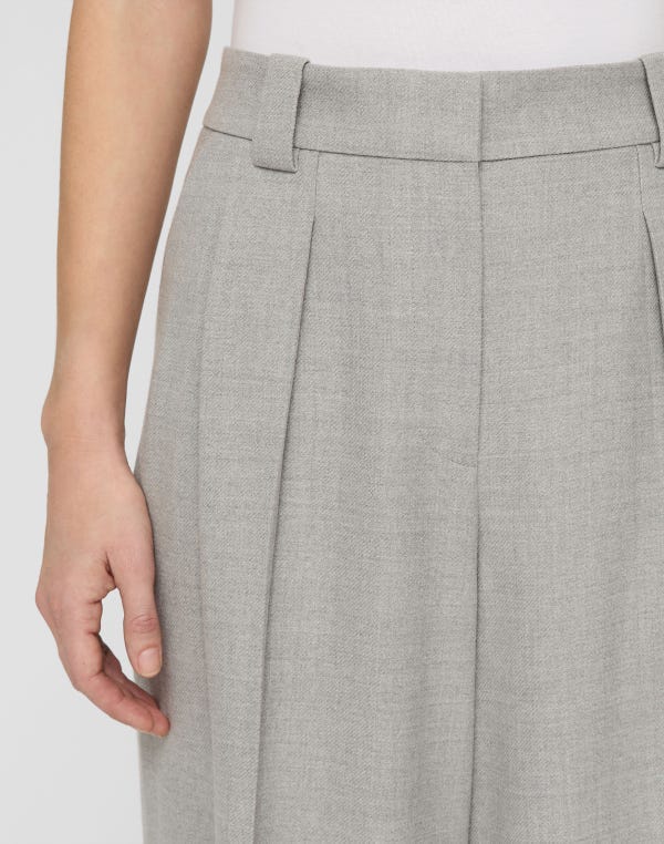 Lafayette148 Responsible Virgin Wool Wyatt Wide Leg Pant