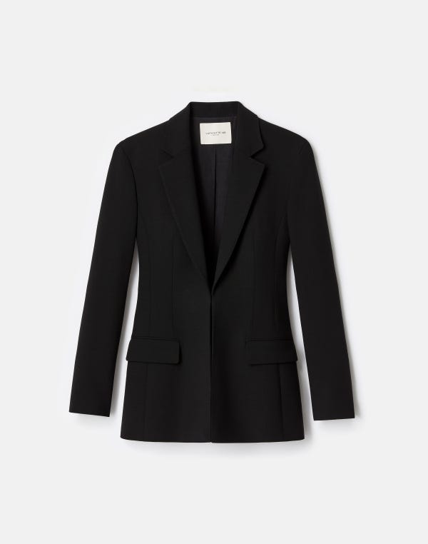 lafayette148 Responsible Wool Double Face Fitted Blazer