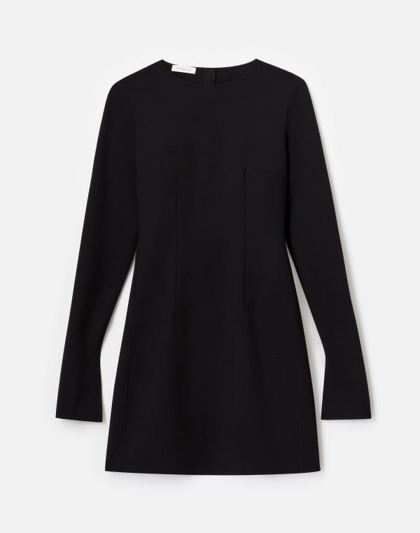 lafayette148 Responsible Wool Double Face Long Sleeve Fitted Dress