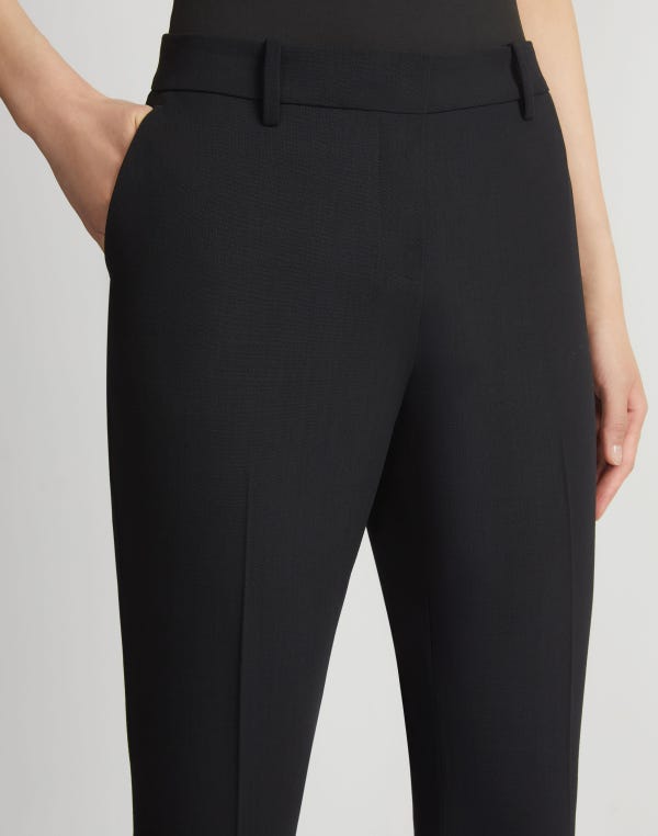 Lafayette148 Responsible Wool Double Face Manhattan Cigarette Pant