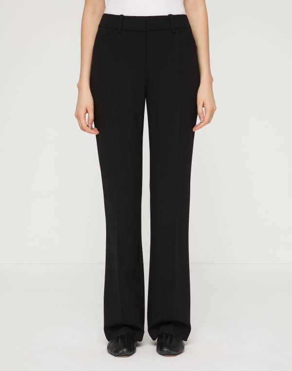 Lafayette148 Responsible Wool Double Face Reade Straight Leg Pant