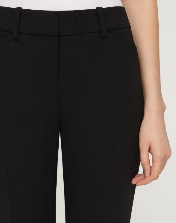 Lafayette148 Responsible Wool Double Face Reade Straight Leg Pant