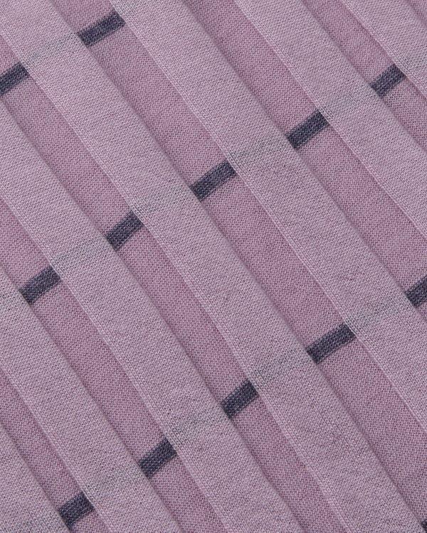 Lafayette148 Striped Fine Gauge Cashmere Ribbed Shell