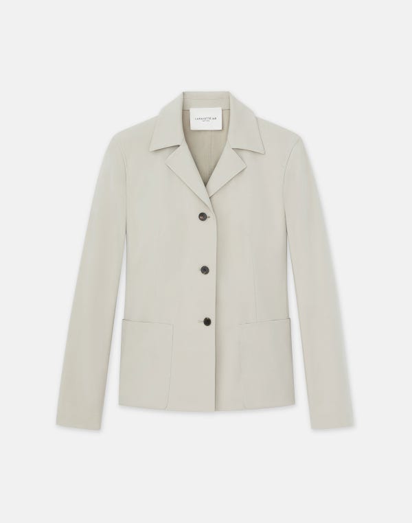 lafayette148 Techno Stretch Twill Patch Pocket Blazer