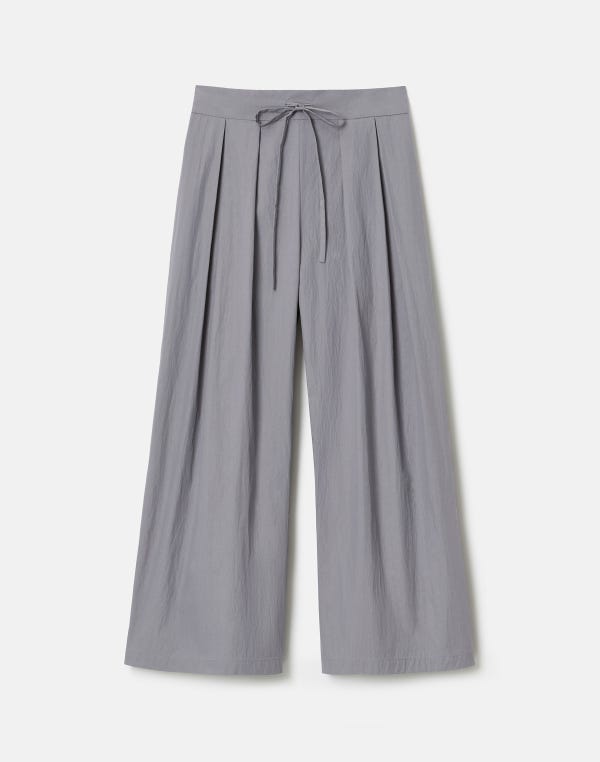lafayette148 Travel Cotton Dean Wide Leg Ankle Pant
