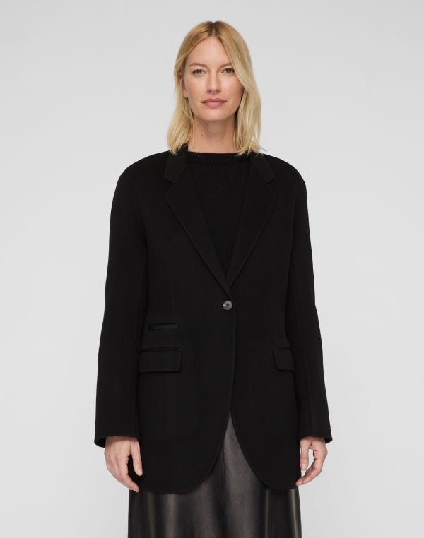 Lafayette148 Wool-Cashmere Double Face Neapolitan Jacket