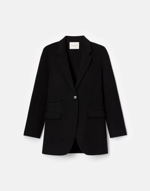 lafayette148 Wool-Cashmere Double Face Neapolitan Jacket