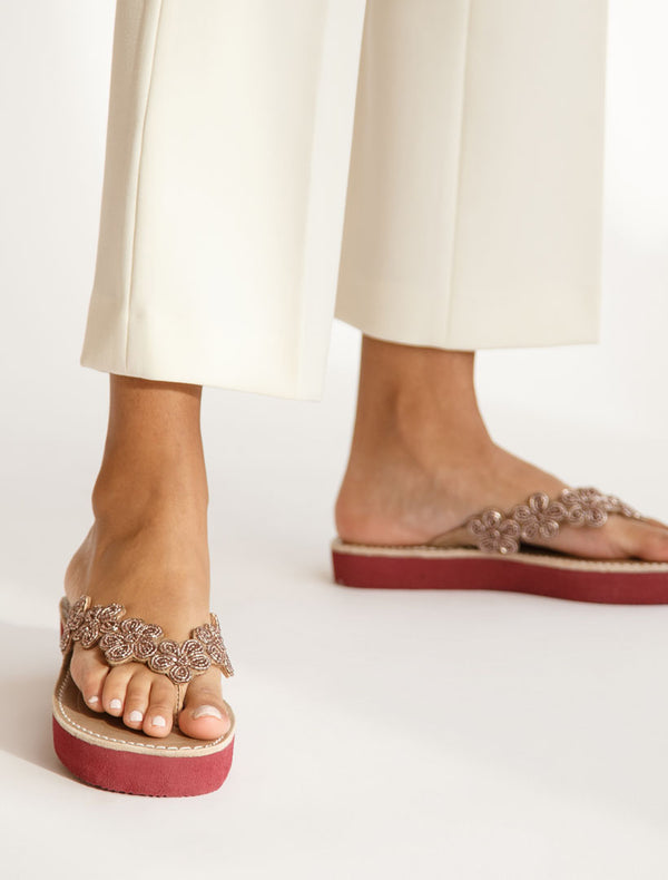 Laidbacklondon Conley SSR Leather Sandal Silky Pink