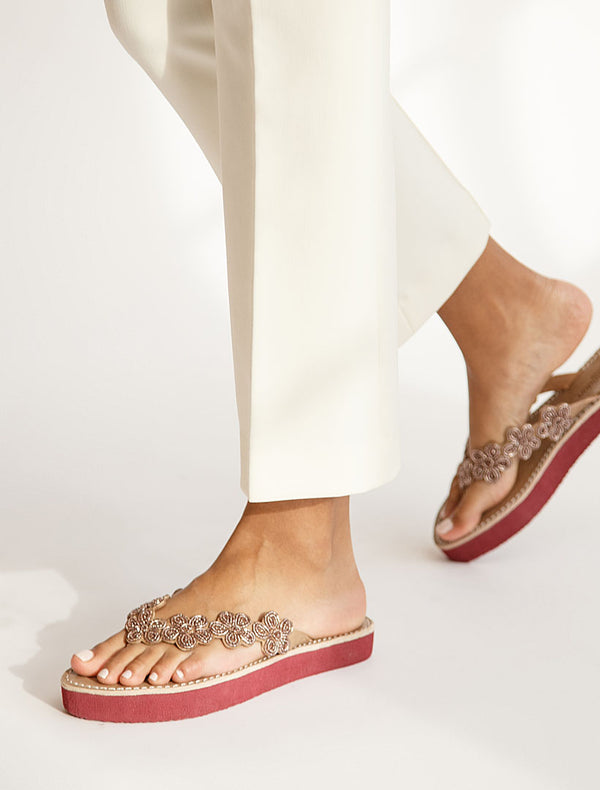 laidbacklondon Conley SSR Leather Sandal Silky Pink