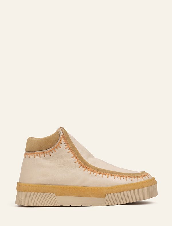 laidbacklondon Erowan 6.0. Ankle Boot Buttermilk Leather Peach