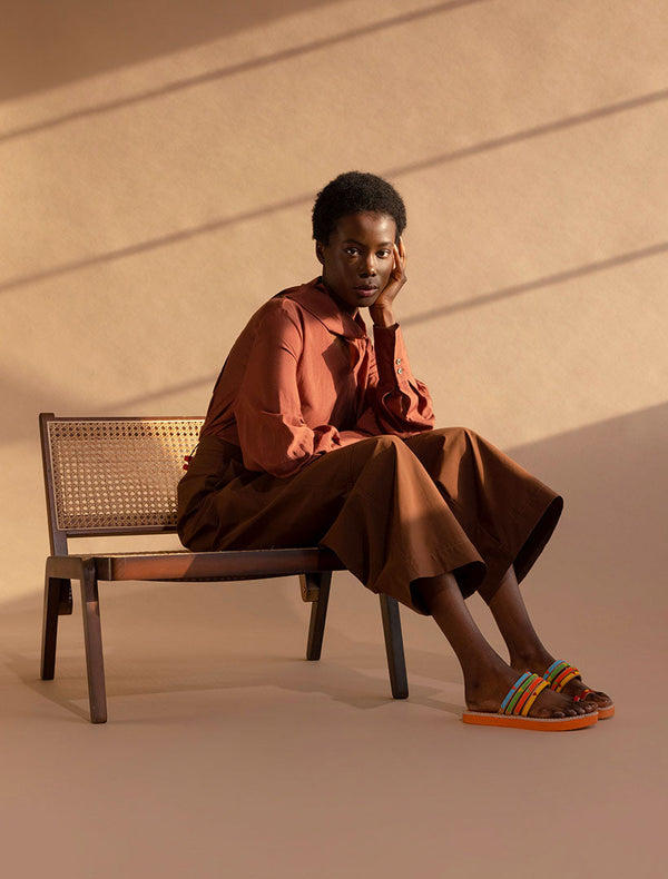 Laidbacklondon Kamba SSO Leather Sandal Tribal