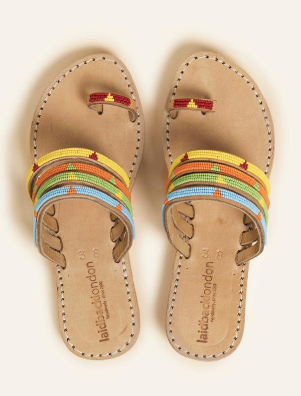 Laidbacklondon Kamba SSO Leather Sandal Tribal