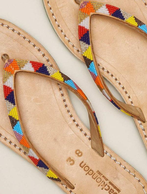 Laidbacklondon Seri Flat Light Brown Tribal