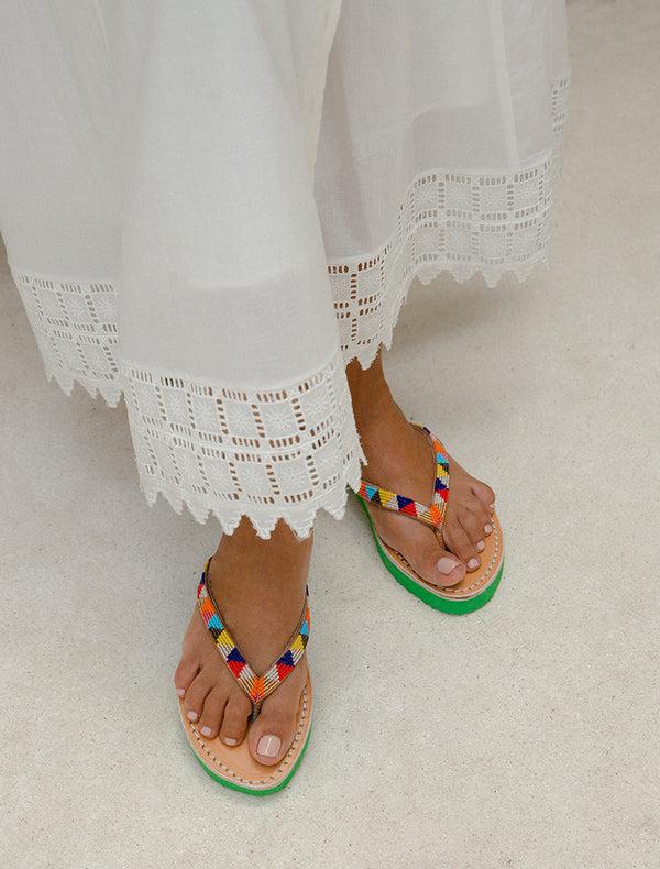 Laidbacklondon Seri SSG Leather Sandal Tribal