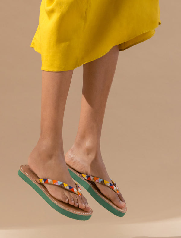 laidbacklondon Seri SSG Leather Sandal Tribal