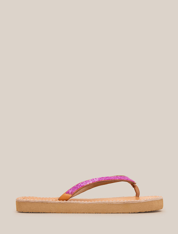 Laidbacklondon Seri SSN Leather Sandal Pink