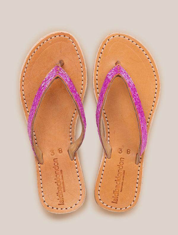 laidbacklondon Seri SSN Leather Sandal Pink