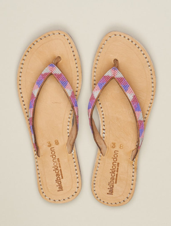Laidbacklondon Seri SSR Leather Sandal Rose Mix