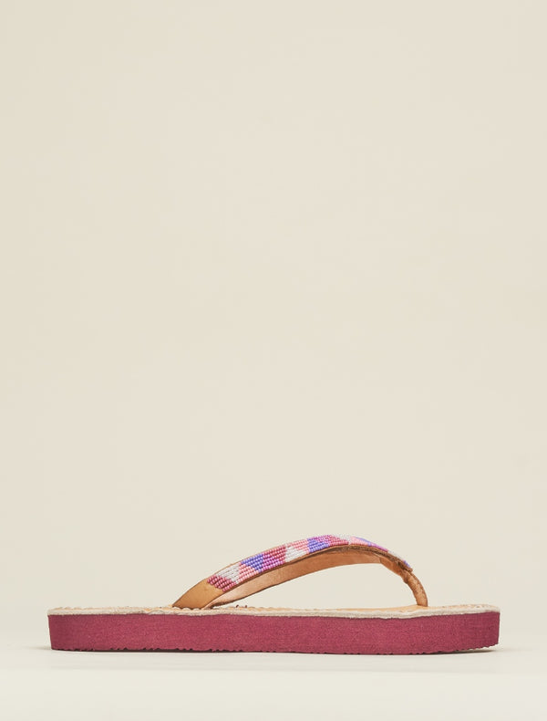 Laidbacklondon Seri SSR Leather Sandal Rose Mix