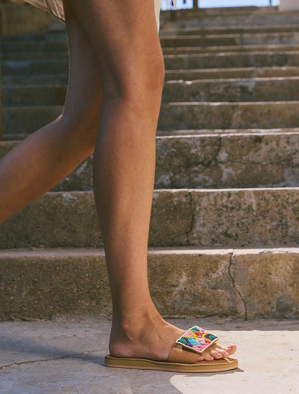 Laidbacklondon Zane LP Leather Sandal Multi