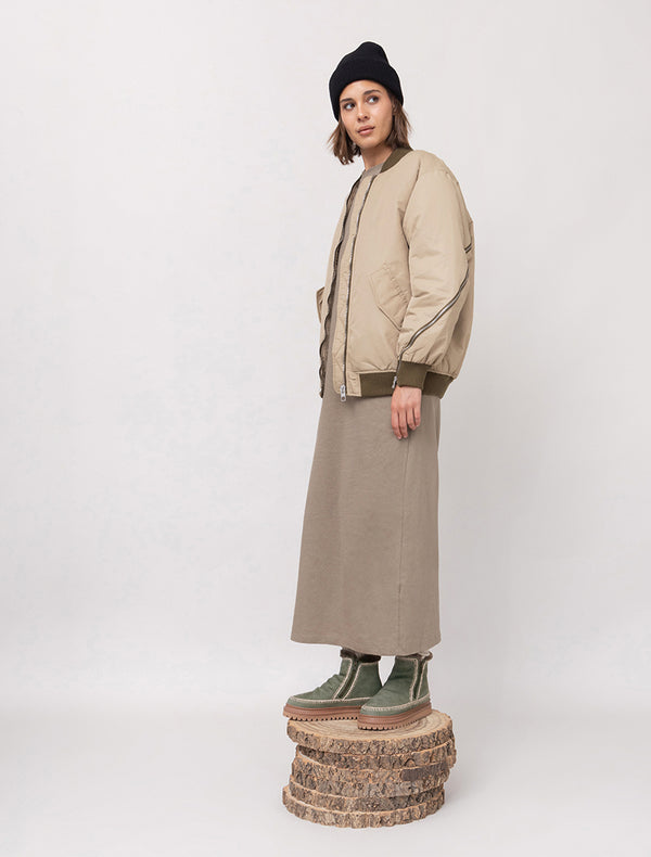 Laidbacklondon Setsu 4.0. Crochet Ankle Boot Moss Suede Natural
