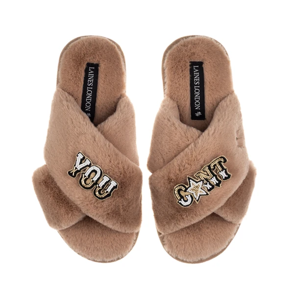 Laines London Classic Laines Slippers With You C*nt Brooches