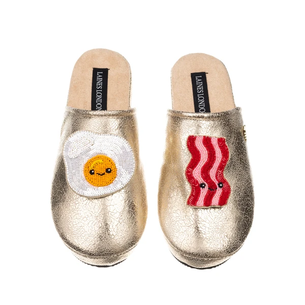 laines london Gold Softies With Laines Lovables Egg & Bacon Brooches