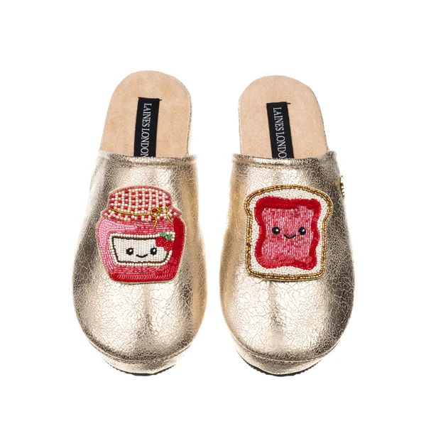 Laines London Gold Softies With Laines Lovables Jam & Toast Brooches