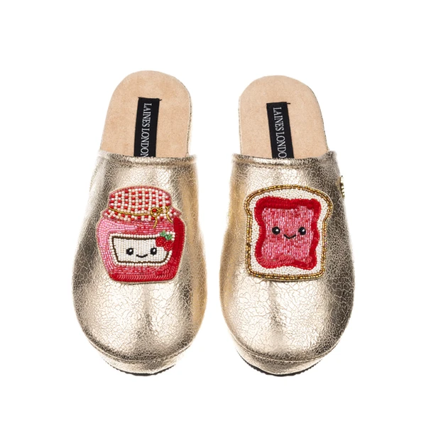 laines london Gold Softies With Laines Lovables Jam & Toast Brooches