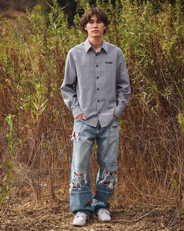 Lakai Contrast Panel L/S Button Down Shirt CONTRAST PANEL L/S BUTTON DOWN SHIRT