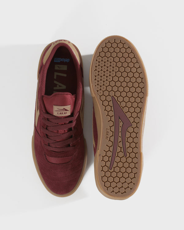 lakai Cambridge BURGUNDY SUEDE