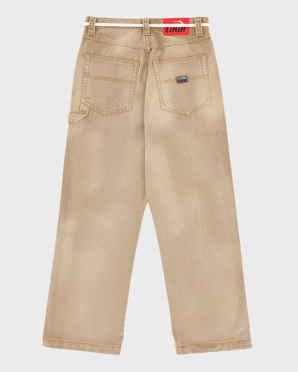 Lakai Faded Wide Leg Carpenter Pant KHAKI