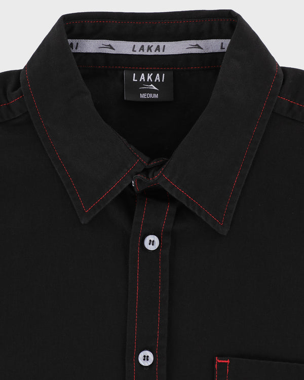Lakai Heavyweight Button Up Shirt BLACK