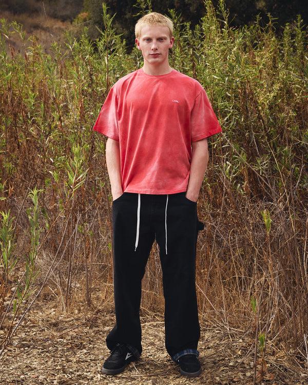 Lakai Plaid Contrast Wide Leg Denims BLACK