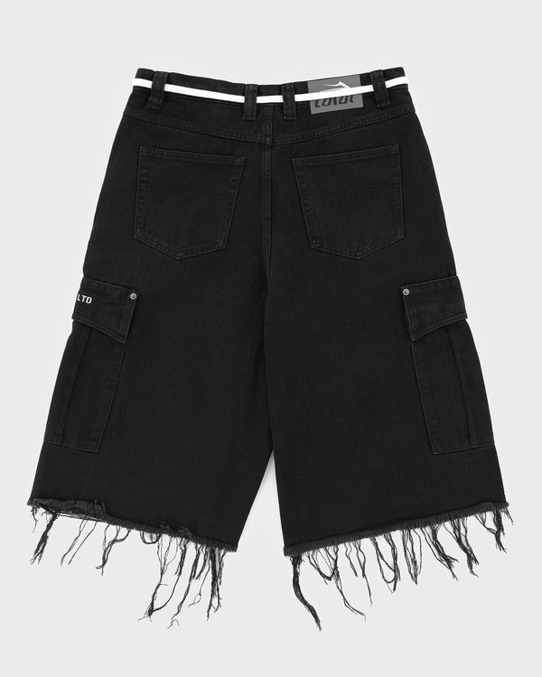 Lakai Raw Hem Cargo Jumbo Jort BLACK